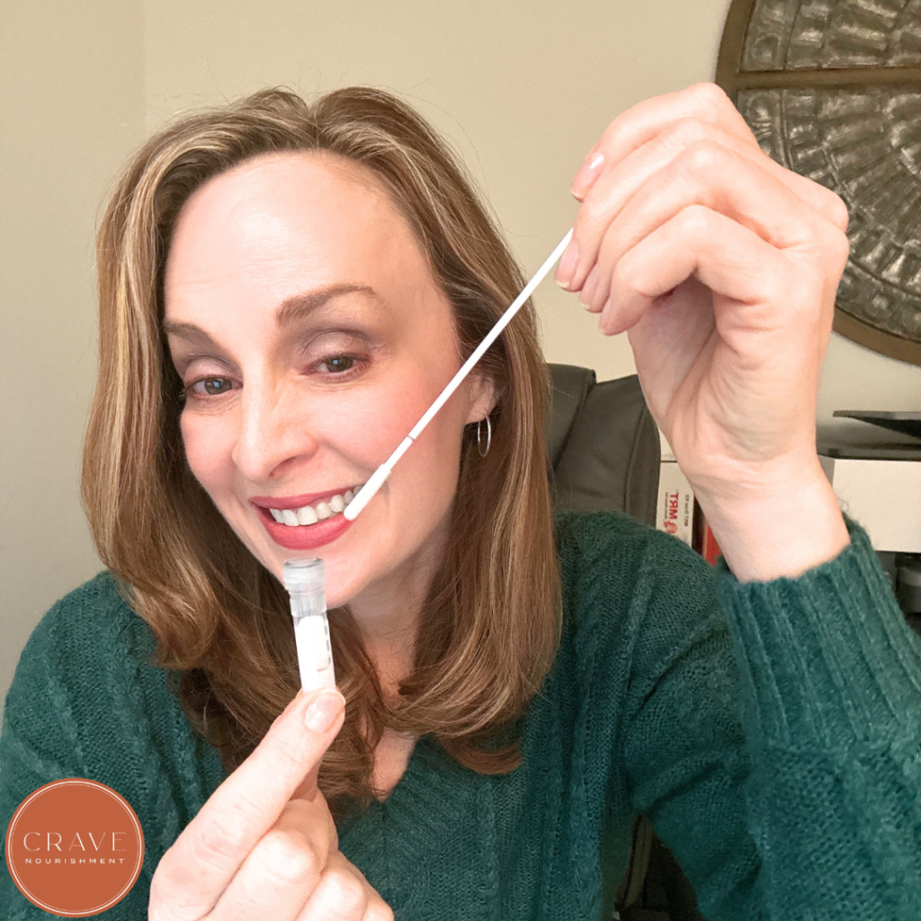 DNA testing looks at genetic markers that influence how your body processes nutrients, manages inflammation, detoxifies, and responds to certain foods. This information helps guide more personalized nutrition decisions so you can better support your body based on your unique genetic blueprint.