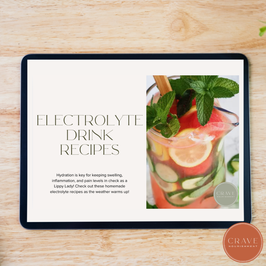If you're looking for delicious ways to stay hydrated this summer, I've put together a FREE Hydrating Electrolyte Recipe Pack filled with refreshing homemade drinks made with real ingredients.